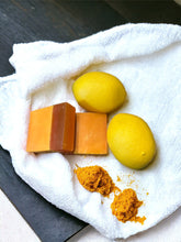 Load image into Gallery viewer, Turmeric Brightening Soap Bar with Lemon